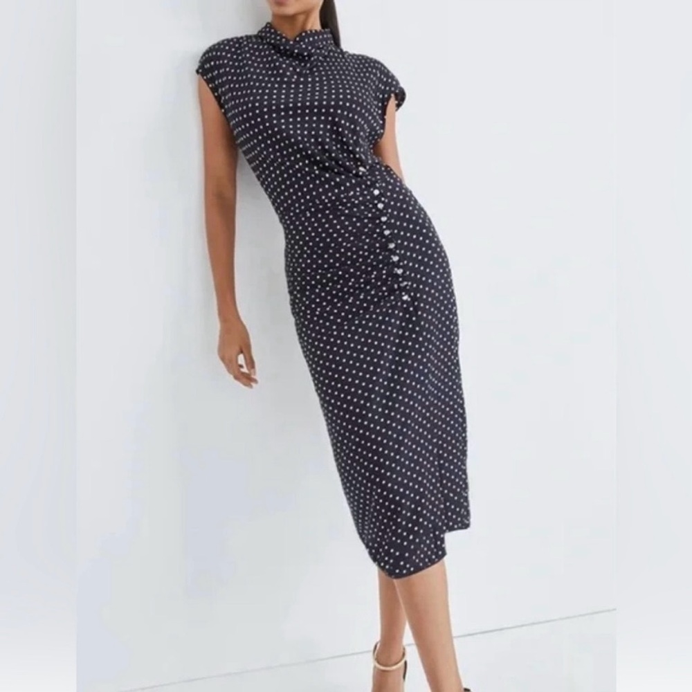 ⚓️ Veronica Beard Kasler Dress | Navy/Ecru Polka Dot | Elegant & Effortless ⚓️